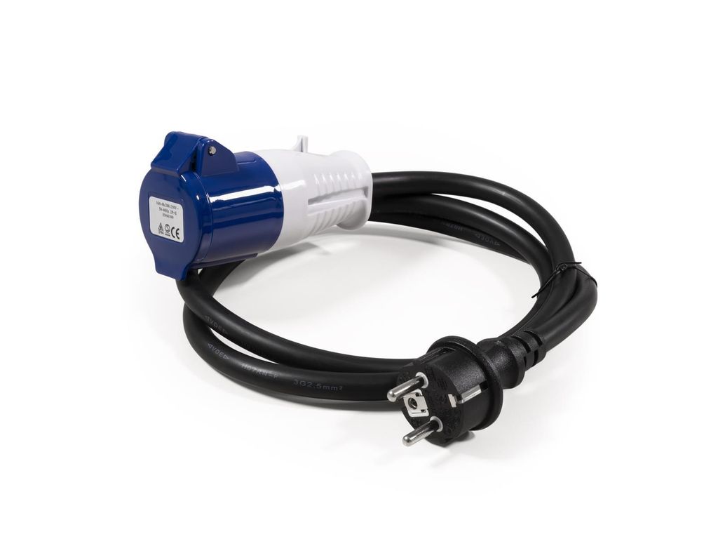 CEE-Kupplung auf Schutzkontakt-Stecker McPower 1,5m H07RNG Produktbild 