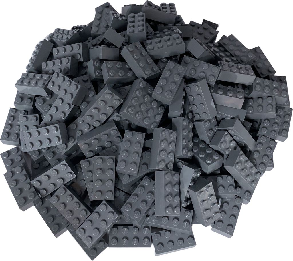 LEGO® 2x4 kocky Vysoké kocky Tmavo šedá - 3001 NEW! Obrázok produktu 