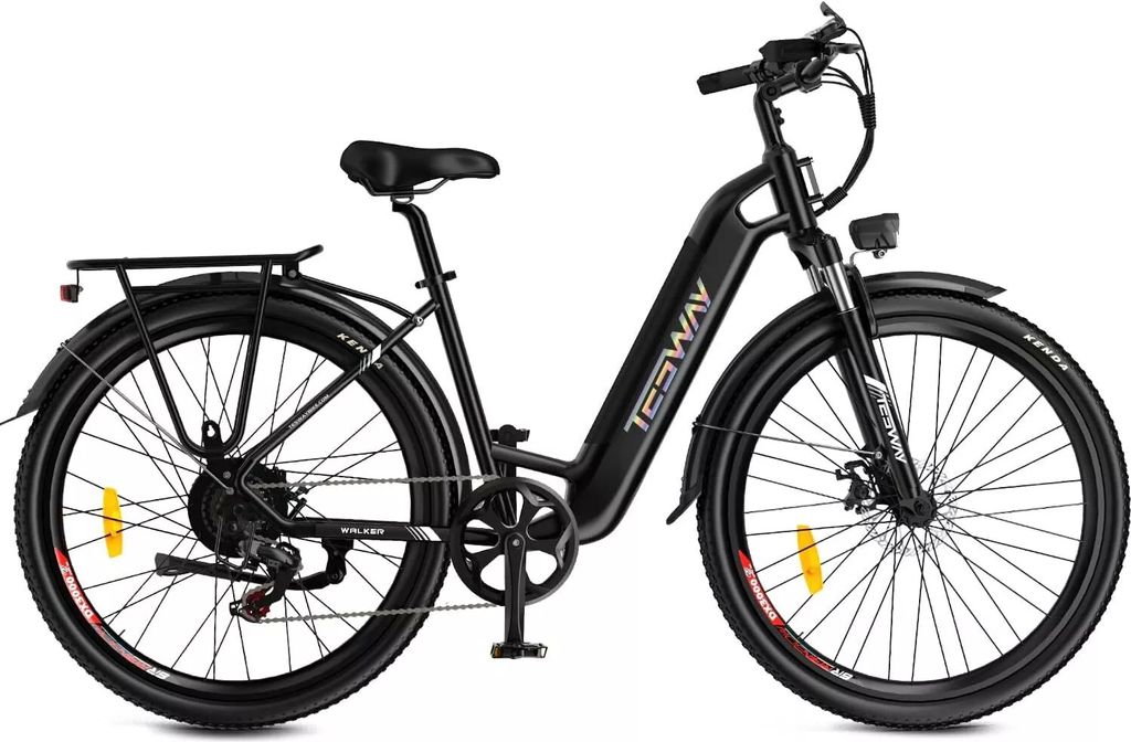27.5 Zoll Trekking Pedelec 7Gang Hinterradmotor 48V E-Bike Elektrofahrrad für Herren und Damen Hinterradmotor Trekking Bike Elektrorad E-Bike Damen