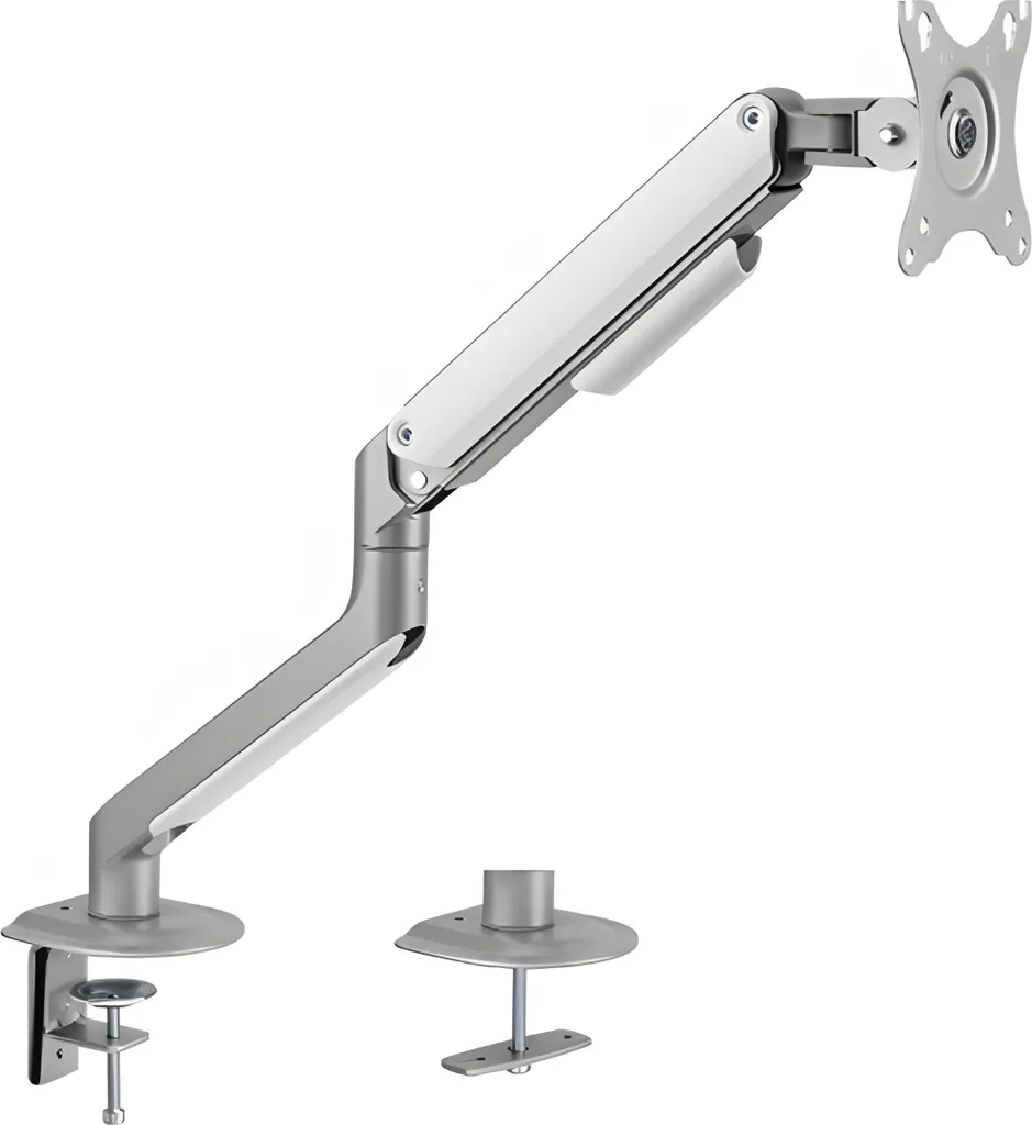 Support d'écran HDWR SolidHand-DS01 argenté avec ressort mécanique précis