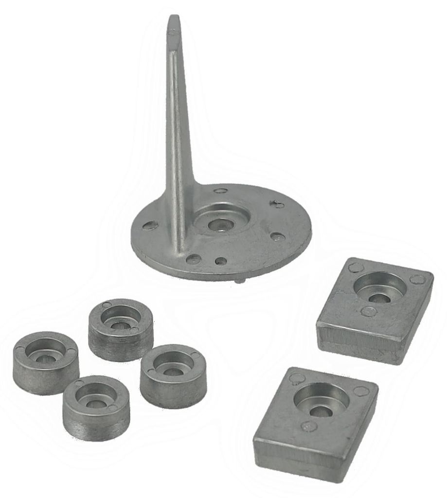 Opferanoden-Set aus Zink für Außenborder & Z-Antrieb Boot, passend für Mercury, Mercruiser, Yamaha, Suzuki, Honda Größe: für Suzuki 40 - 50 PS