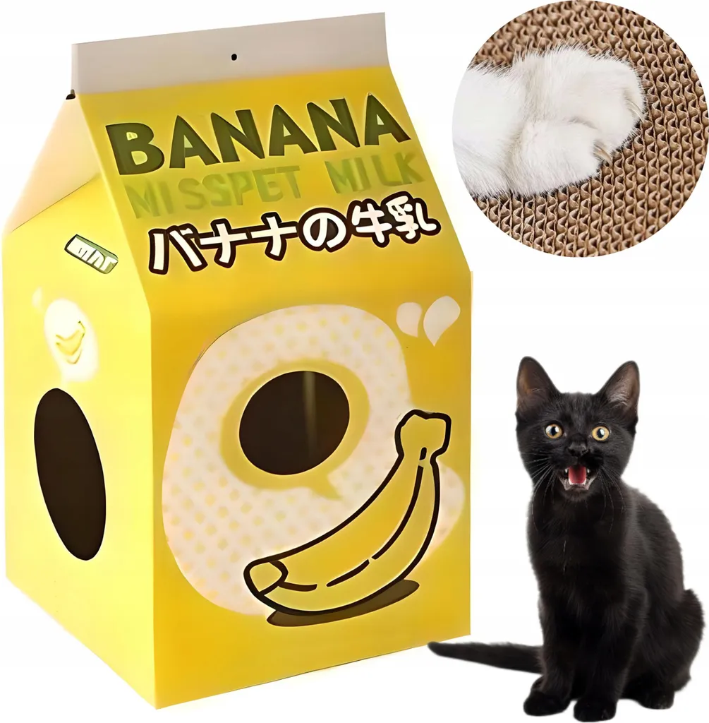 Cuccia Gatto Milk Carton Banana - Il Regalo Più Dolce per il Tuo Micio