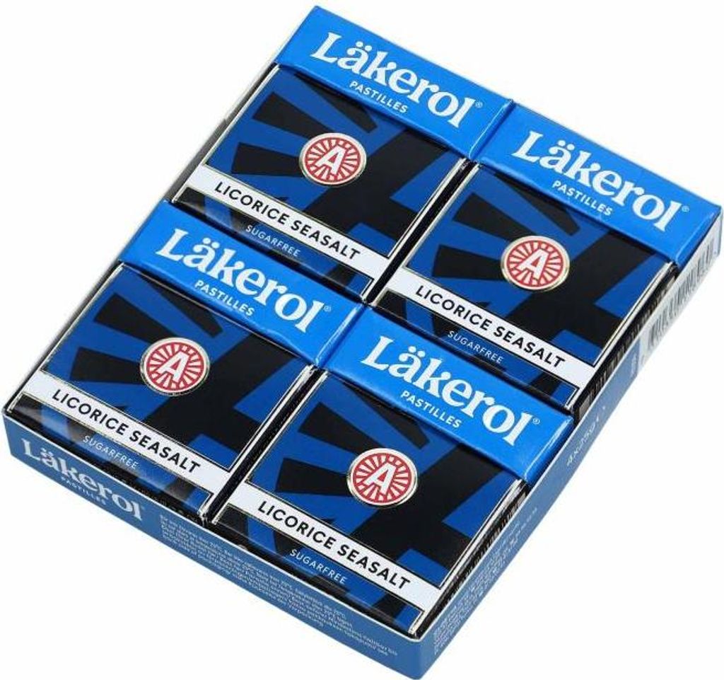 Läkerol Licorice Seasalt sugarfree 4x23g Produktbild 