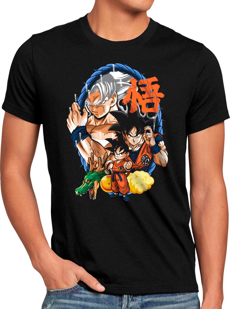 style3 Saiyan Evolution Herren T-Shirt super dragon saiyan z gt
