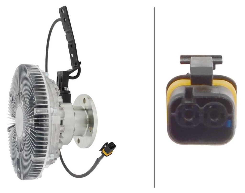Kupplung Kühlerlüfter elektrisch Ø 225 mm HELLA für u.a. MAN TGS