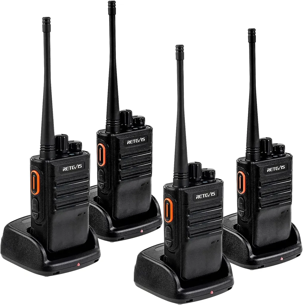 Retevis RB646 Talkie-walkie PMR446 IP67 Étanche Longue Portée - 4 Pièces