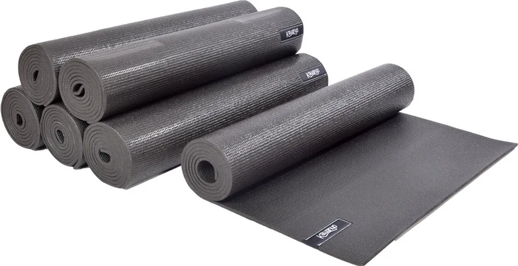 Lot de 6 tapis de yoga et fascias Kawanyo 173x61x0.6cm - Anthracite