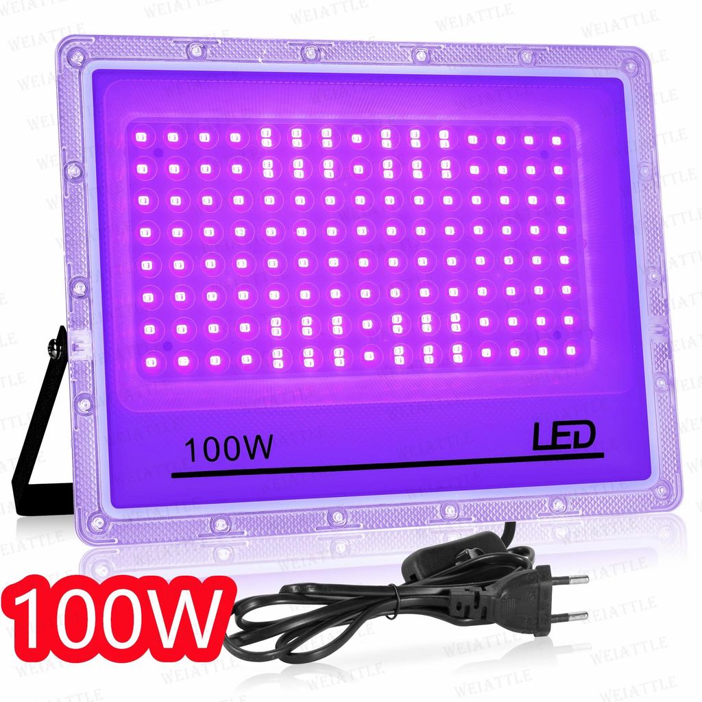 UV LED reflektor – vonkajšie osvetlenie – 100W, 1 kus – UV Obrázok produktu 