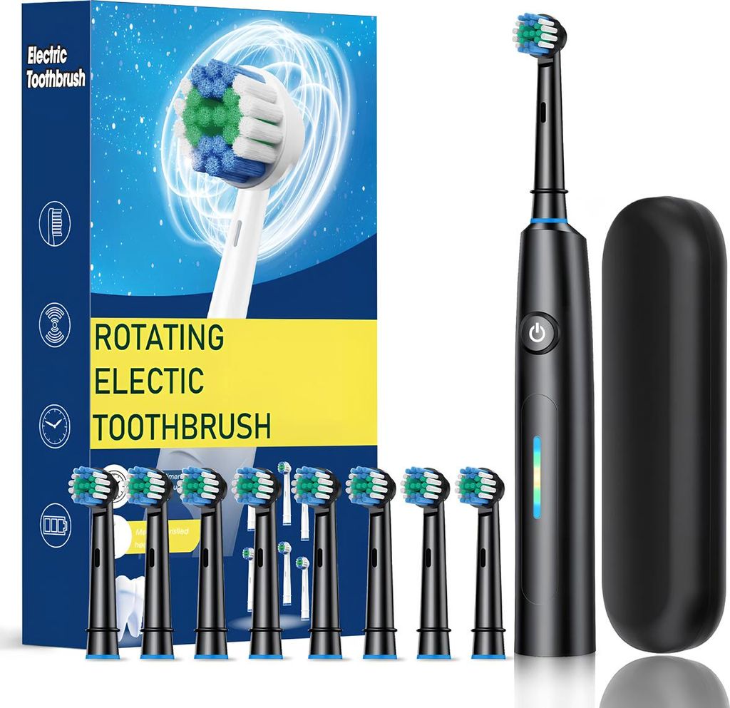 Elektrische Zahnbürste, wiederaufladbar, Tiefenreinigung, Produktbild 