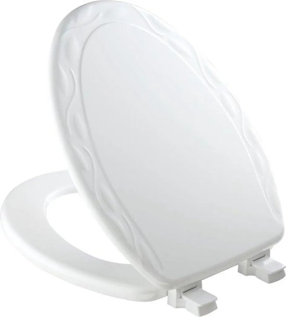 Siège de toilettes bois blanc Easy-Clean - Finition Premium Anti-Bruit