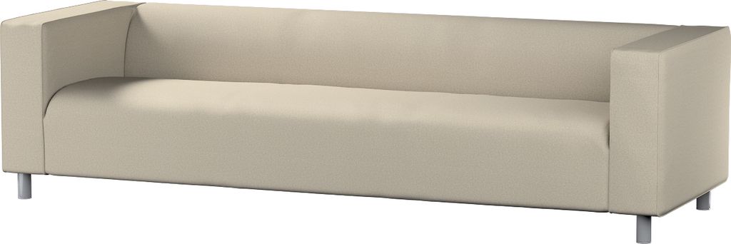 Dekoria Bezug für Klippan 4-Sitzer Sofa, grau-beige, Bezug für Klippan 4-Sitzer