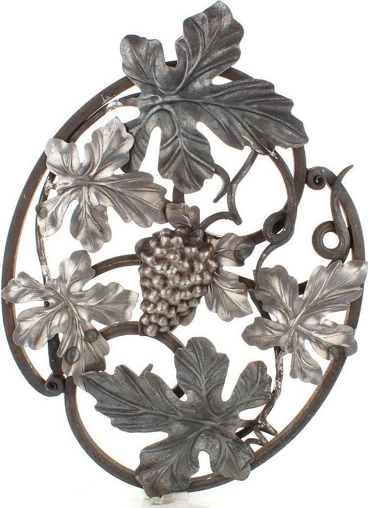 LogistSystem - Schmiedeeisen Ornament Eisen geschmiedet 540x385mm - z.B. als Element für Fenstergitter - Geländer - Zaun - Tor - Rosetten - Gitte...