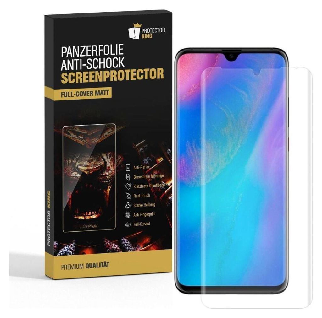 2x Panzerfolie für Huawei P30 Pro FULL-COVER ANTI-SCHOCK Produktbild 