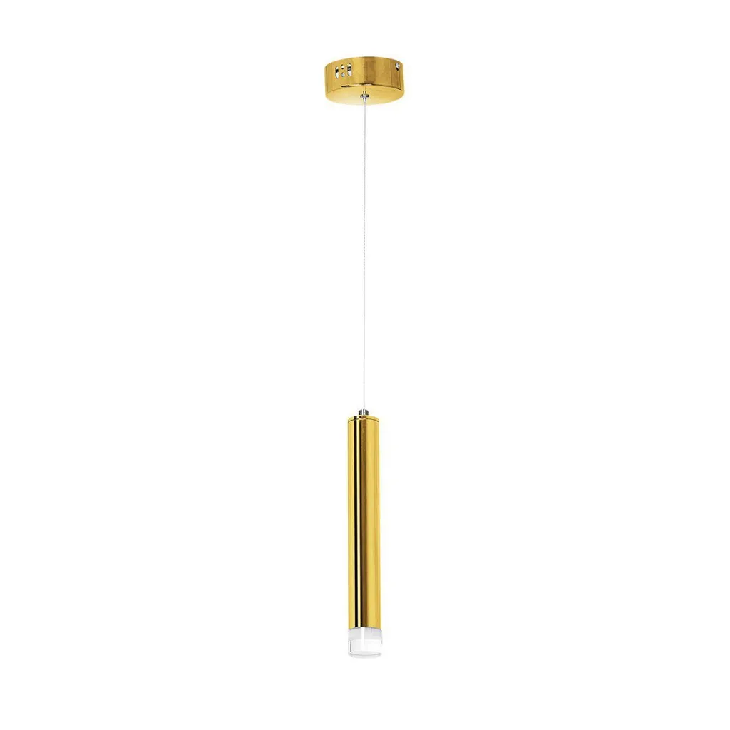 Suspension LED au design minimaliste doré 5W - Luminaire chic GOLDIE