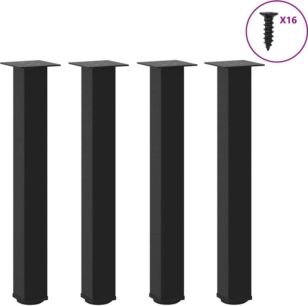 "2026 Promotion" Konsolentischbeine 4 Stk. - Hohe Qualität - Schwarz 72-74 cm Stahl - Tischbeine CC24122
