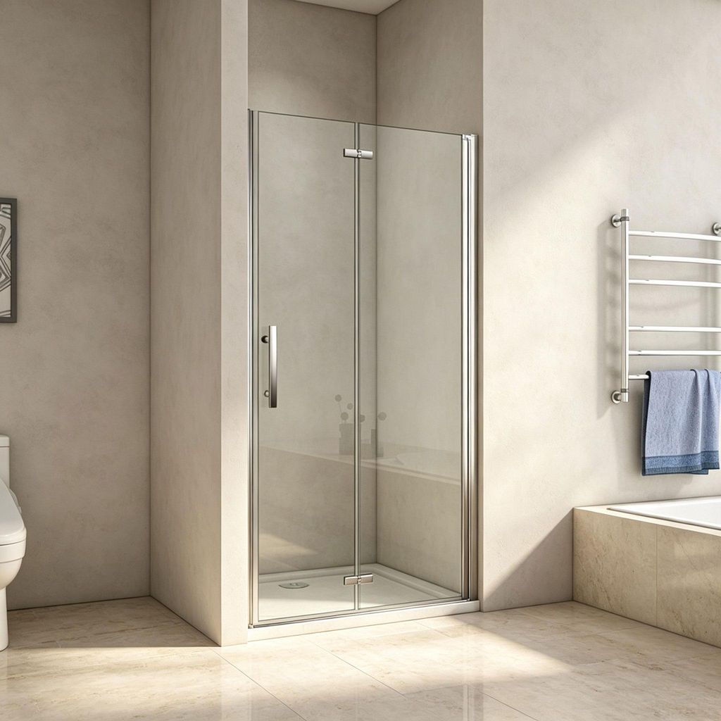 Duschspa 100x195cm Nischentür Falttür Pendeltür Produktbild 
