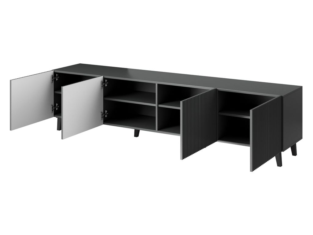 MIRJAN24 TV-Lowboard Vamos Grey 200, TV-Schrank mit 4 Produktbild 4
