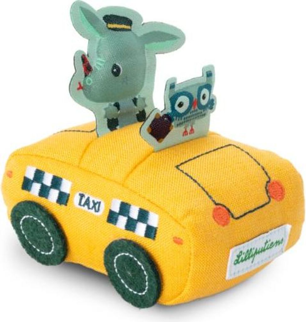 Lilliputiens Auto Joe - weiches Pullback-Spielzeugauto für Kleinkinder