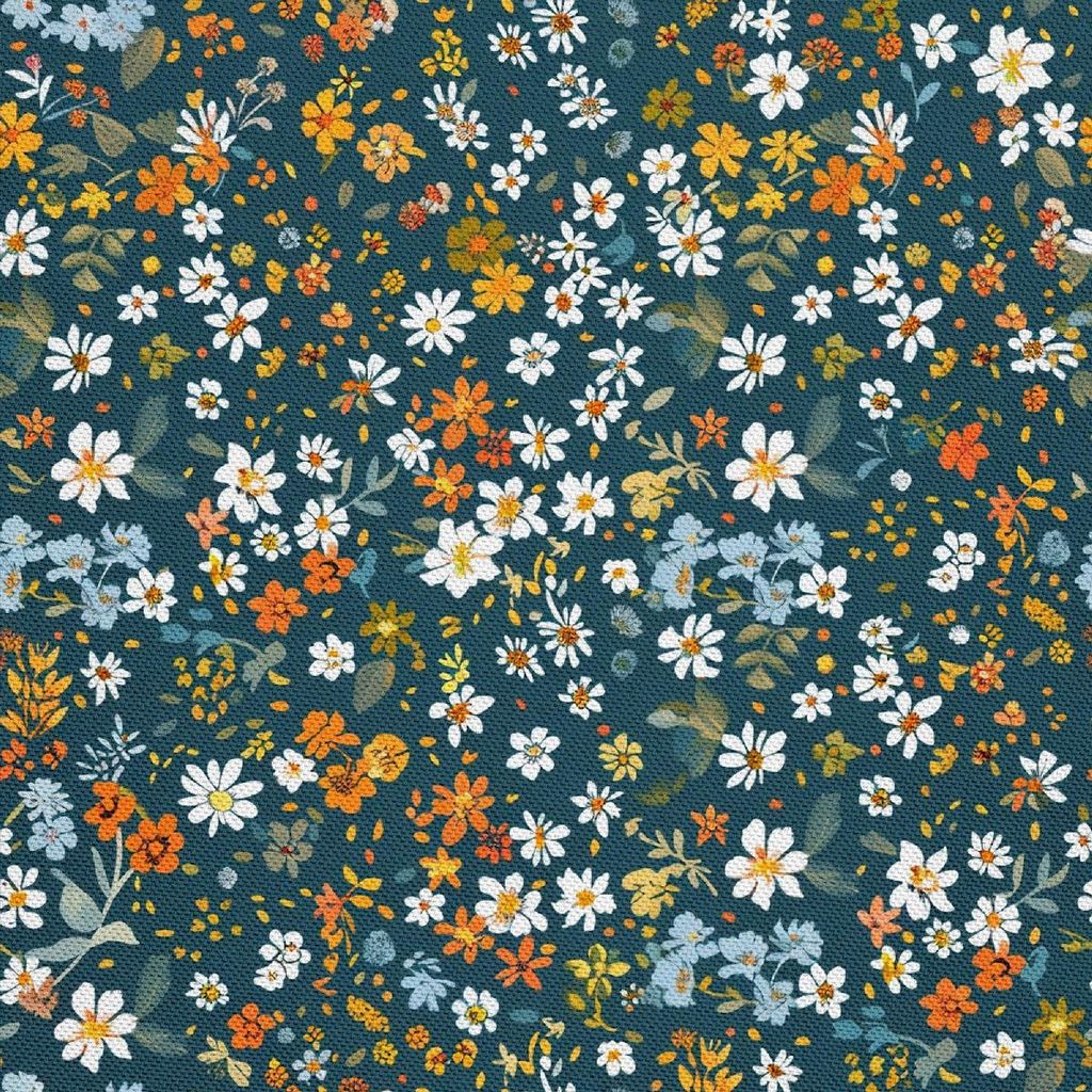 OUTDOOR DEKOSTOFFE OXFORD - Motiv Blumen I DX5402