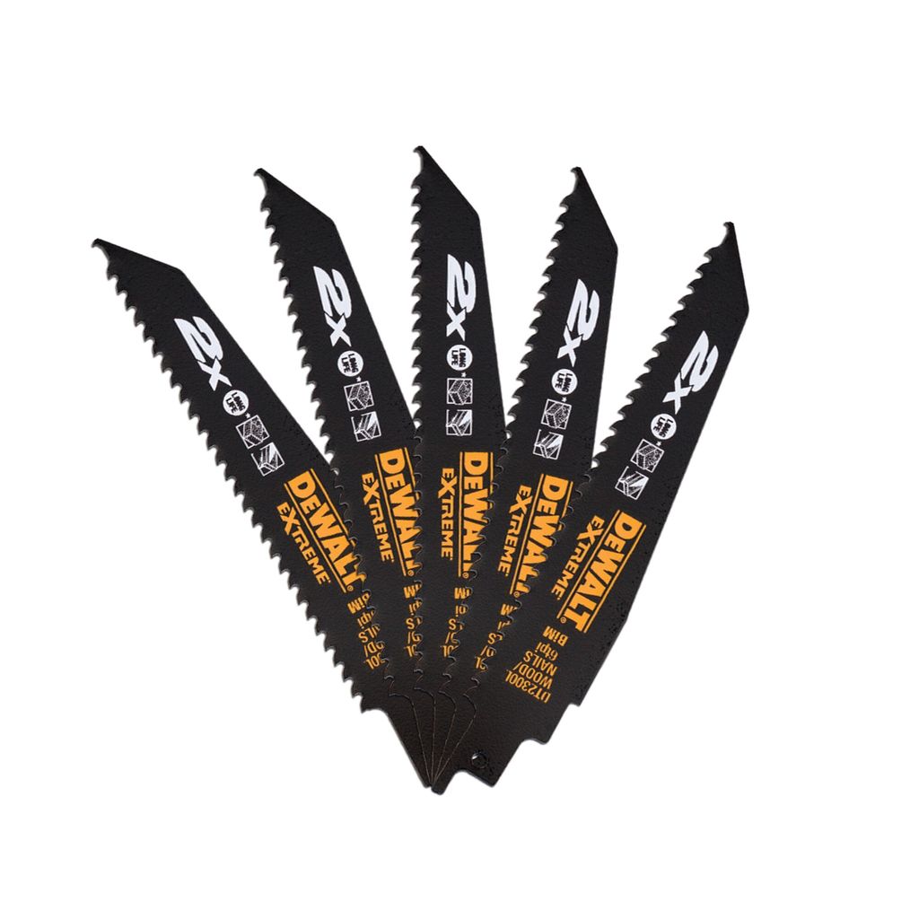 DeWalt DT2300L-QZ gerades Sägeblatt HSC 305 x 4,2 mm 6TPI 5 Stück Holz
