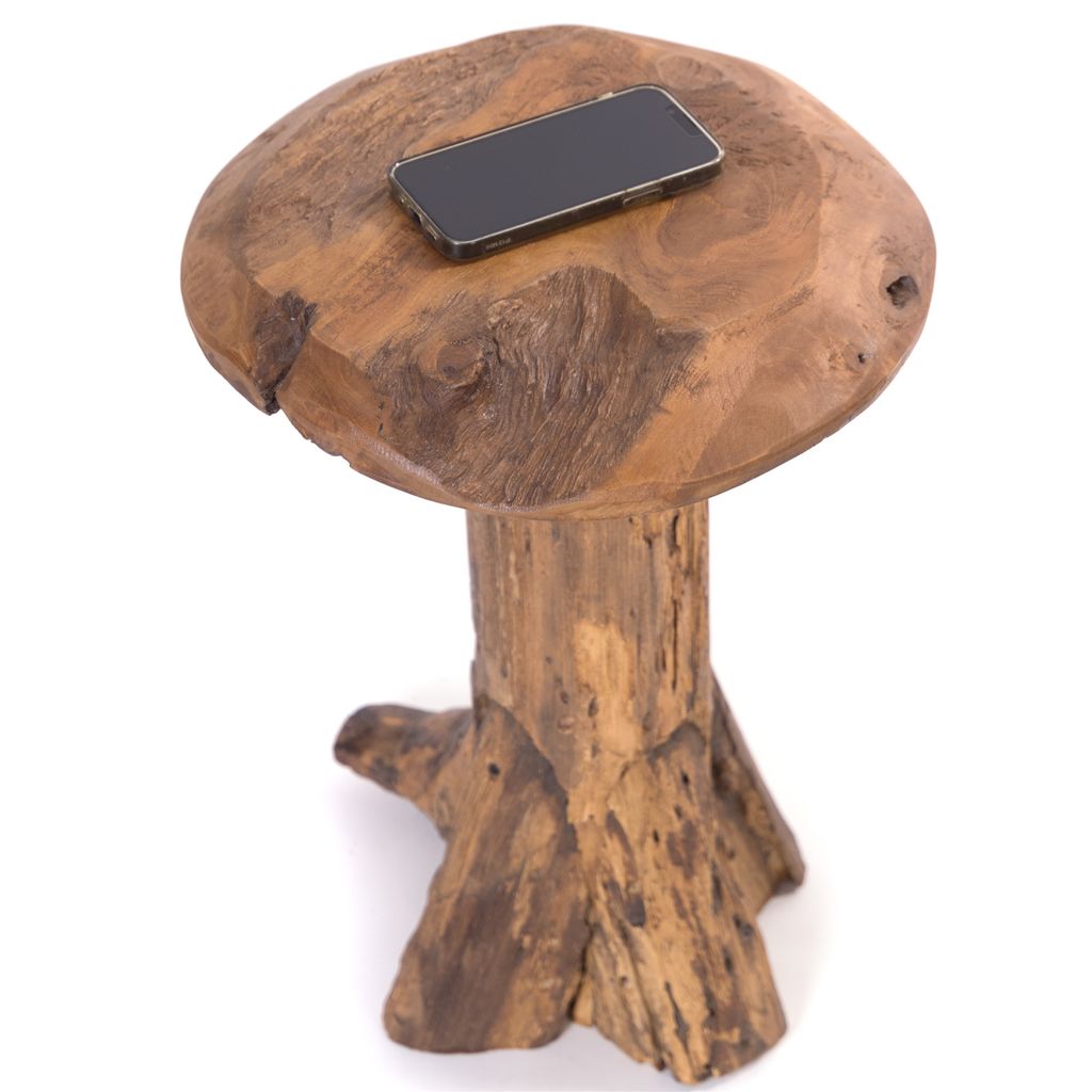 BAUMSTAMM HOCKER | teakové drevo, 47 cm | kvetinová Obrázok produktu 6