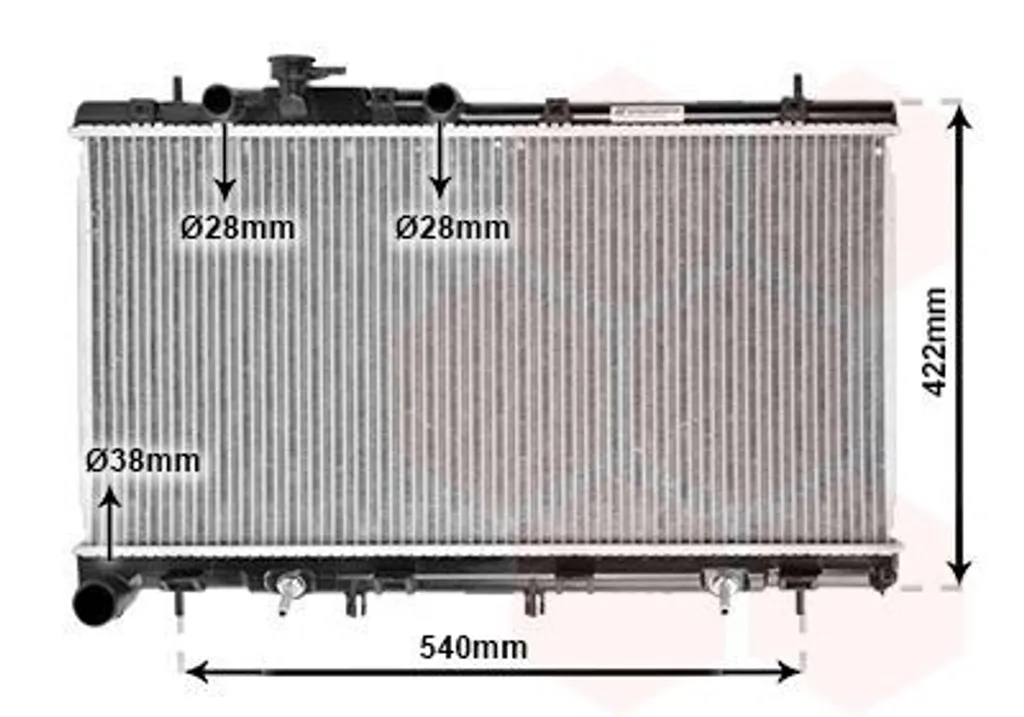 Évitez la surchauffe : Radiateur Subaru Legacy III Outback VAN WEZEL 51002059
