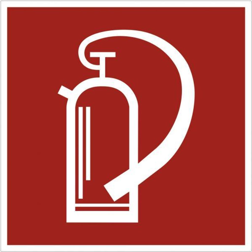 Dreifke® Aufkleber Feuerlöscher, Folie, 148x148 mm Produktbild 