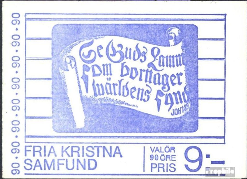 Briefmarken Schweden 1978 Mi MH66 (kompl.Ausg.) postfrisch Glaubensgemeinschaften