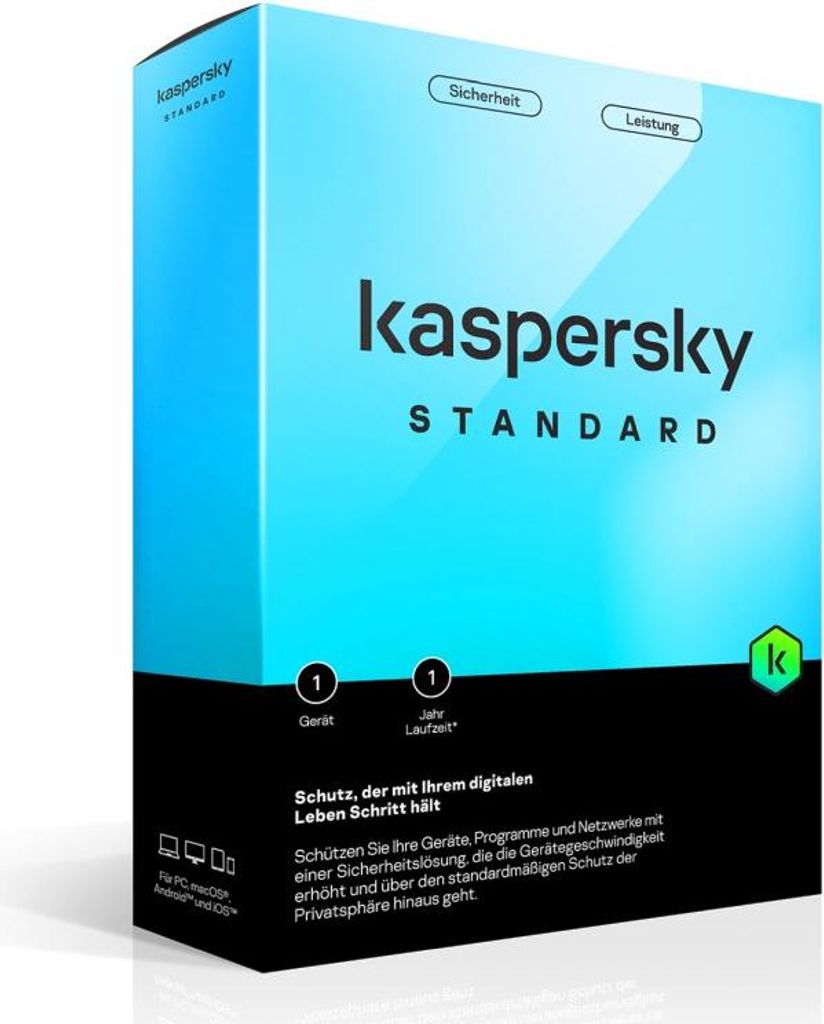 Kaspersky Standard 1 Gerät Envelope Box ohne Medien (ML)