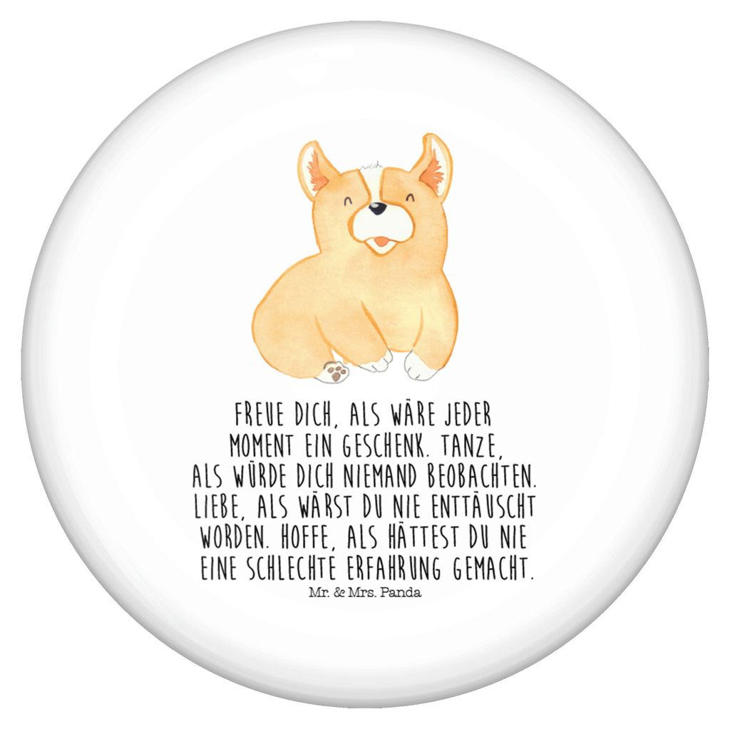Mr. & Mrs. Panda Pin Corgie - Weiß - Geschenk, Ansteckschmuck, Lebensfroh, Sprüche, Corgi, Anstecker, Motivation, Spruch, Hund, Badge, Button, Pl...