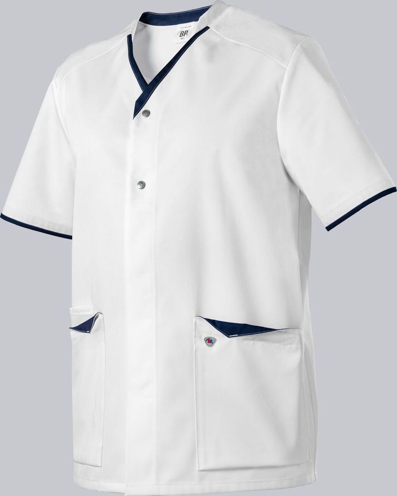 BP Kasack für Sie & Ihn weiß/nachtblau, Gr. Sn