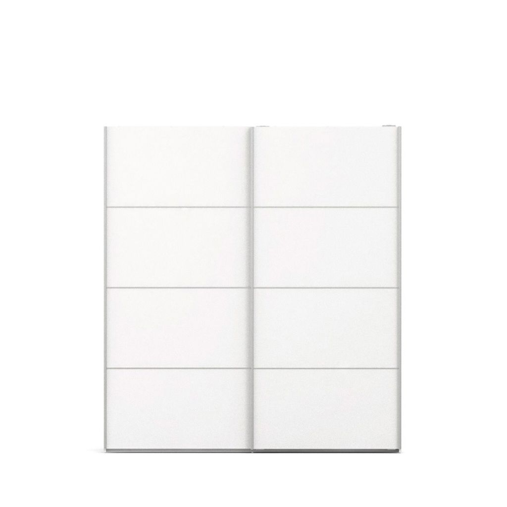 Veto Kleiderschrank 2 Türen inkl. 3 lose Ablagen, breite 182 cm, weiss.