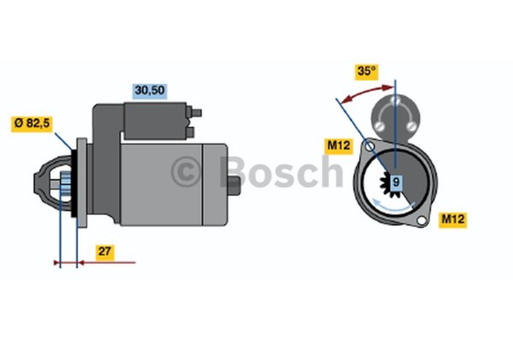 BOSCH 0 986 018 250 Starter Anlasser 2,2kW für VW LT 28-35 I Kastenwagen (281-363) 12V