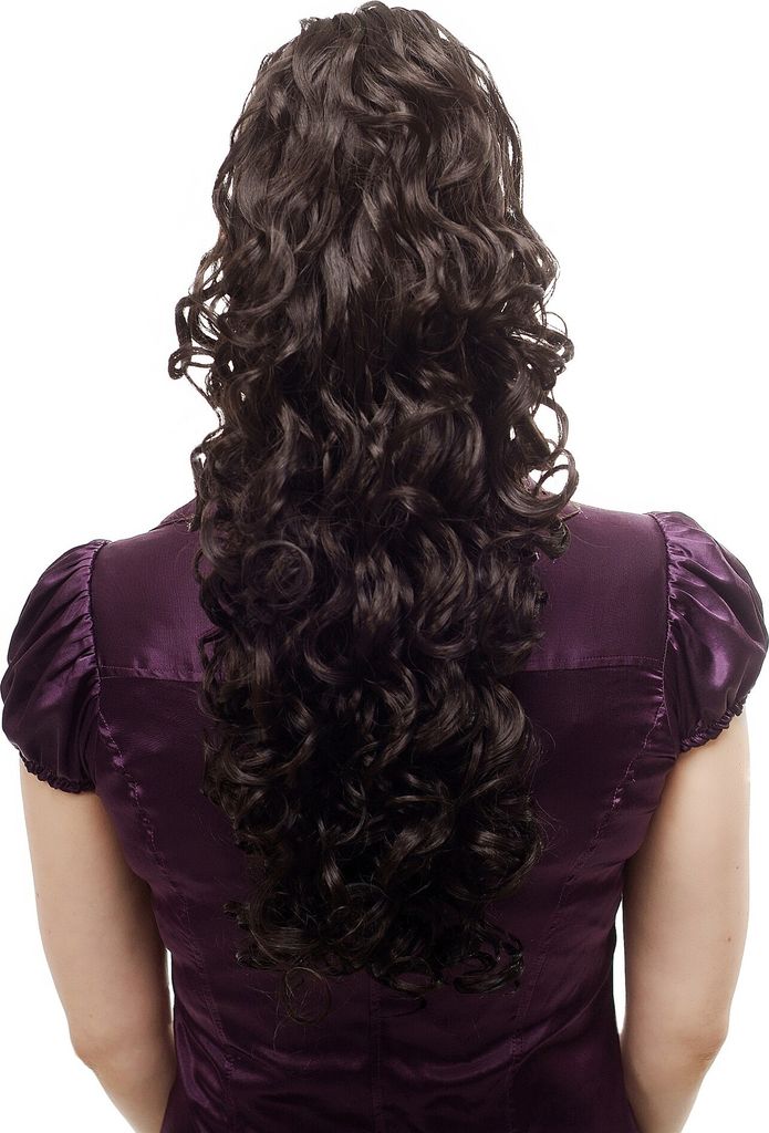WIG ME UP Zopf, lockig, Dunkelbraun N310-3 Produktbild 