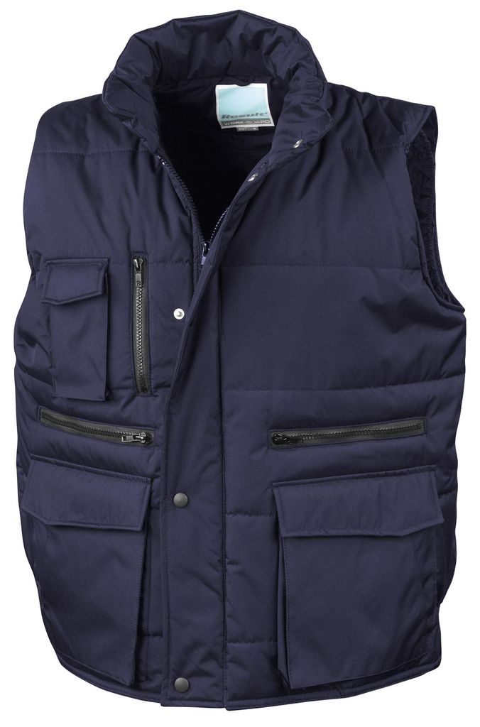 Result Herren Lance Bodywarmer / Weste mit zahlreichen Taschen, winddicht, wasserabweisend LT171 (M) (Marineblau)