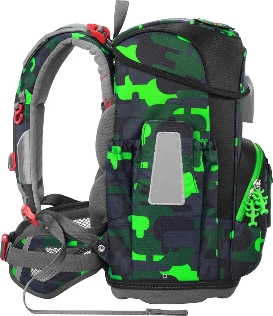 Kit cartable léger 5 pièces Step by Step Cloud vert avec chat noir