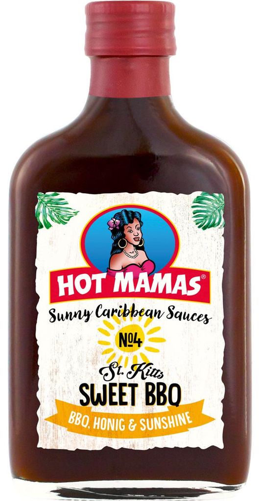HOT MAMAS Sunny Caribbean Sauces St. Kitts Sweet BBQ Zdjęcie produktu 
