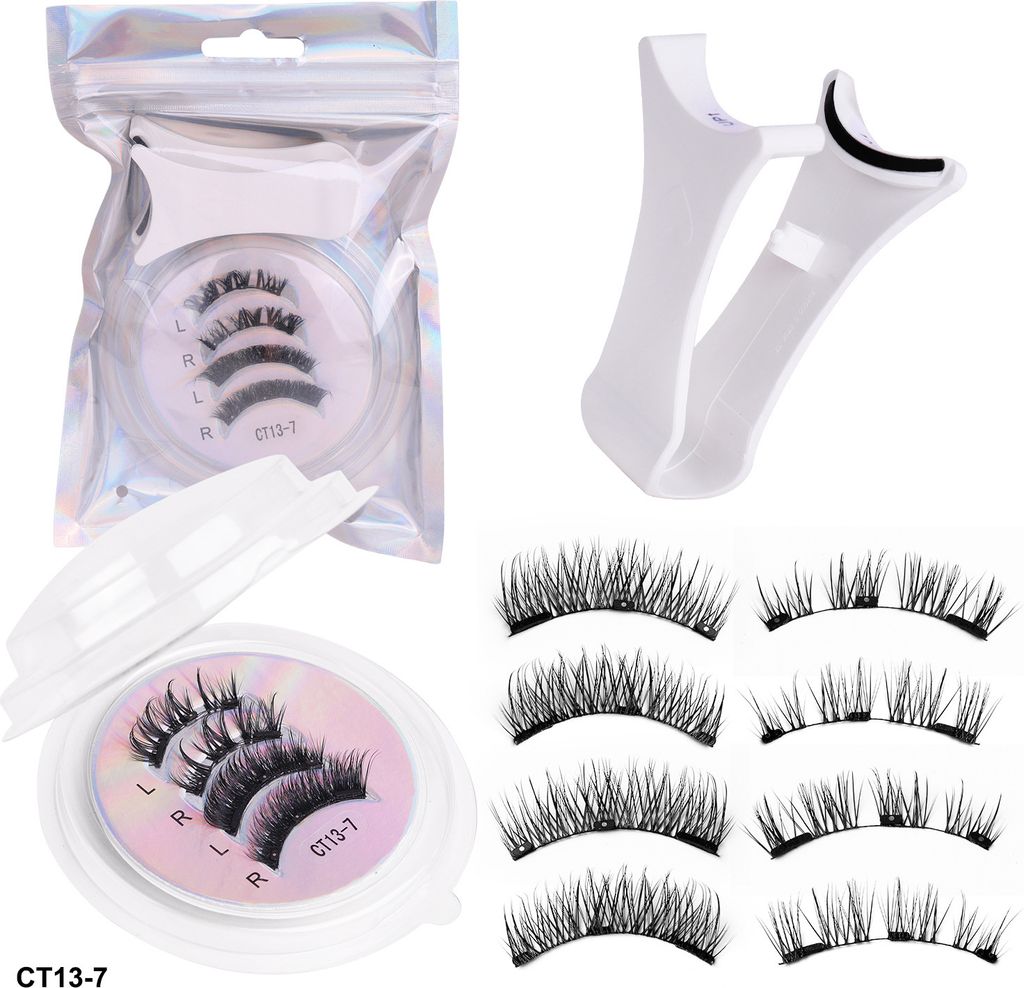 INF Magnetische Wimpern mit Applikator - Natürlicher Look Produktbild 