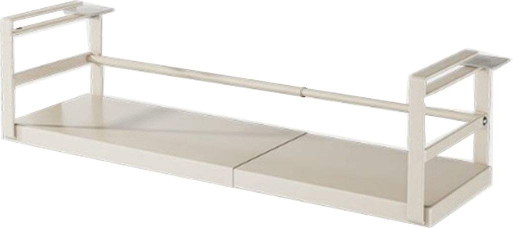 Ausziehbares Lagerregal für unter dem Regal, zum Aufhängen ohne Stanzen, zum Einschieben unter dem Regal, Schrank-Organizer, Edelstahl, Gewürzha...