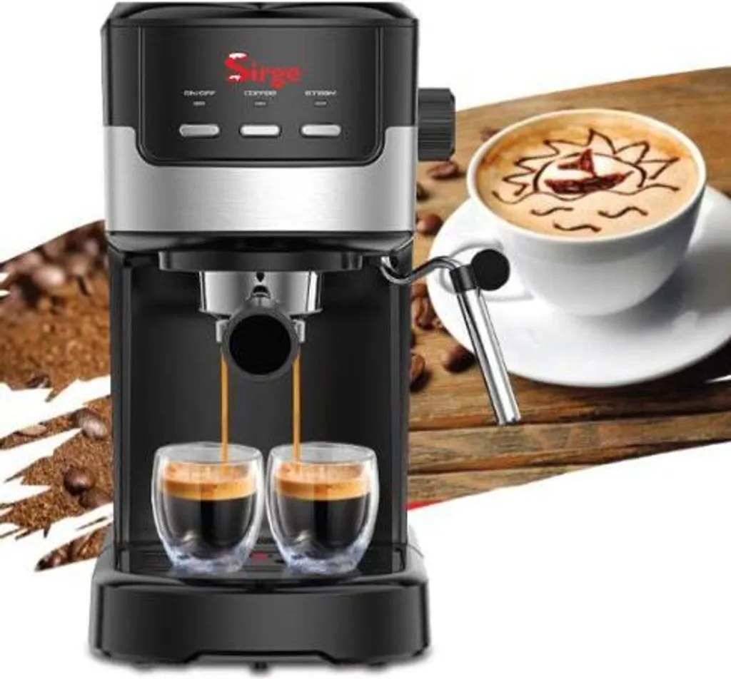 Macchina Espresso 15 Bar 1100W Nera - Il Rituale del Cappuccino
