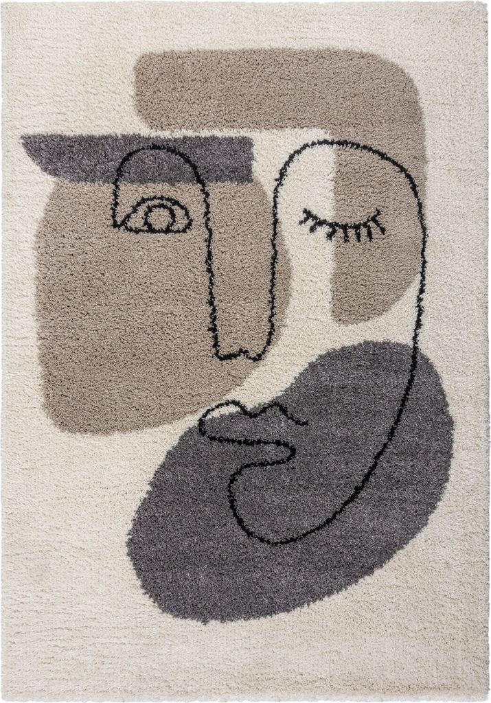 KADIMA DESIGN SENEGAL BEAUTY 120 x 170 Beige/Grau Farbe Rechteckig Indoor Teppich