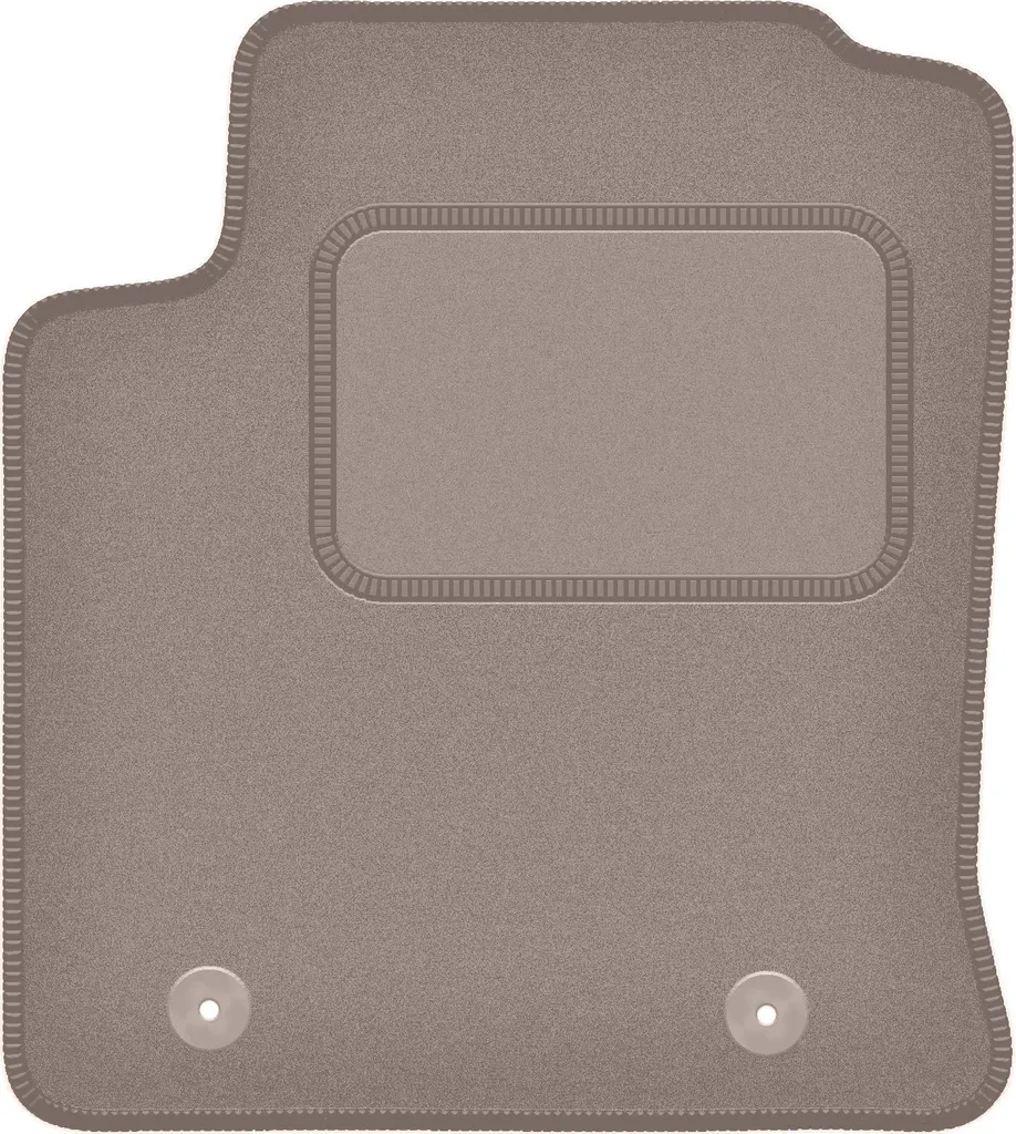 Tappetino conducente in velluto beige compatibile con Ford Focus MK1 FL (2001-2004, hatchback, sedan, station wagon) – con fissaggi – su misura