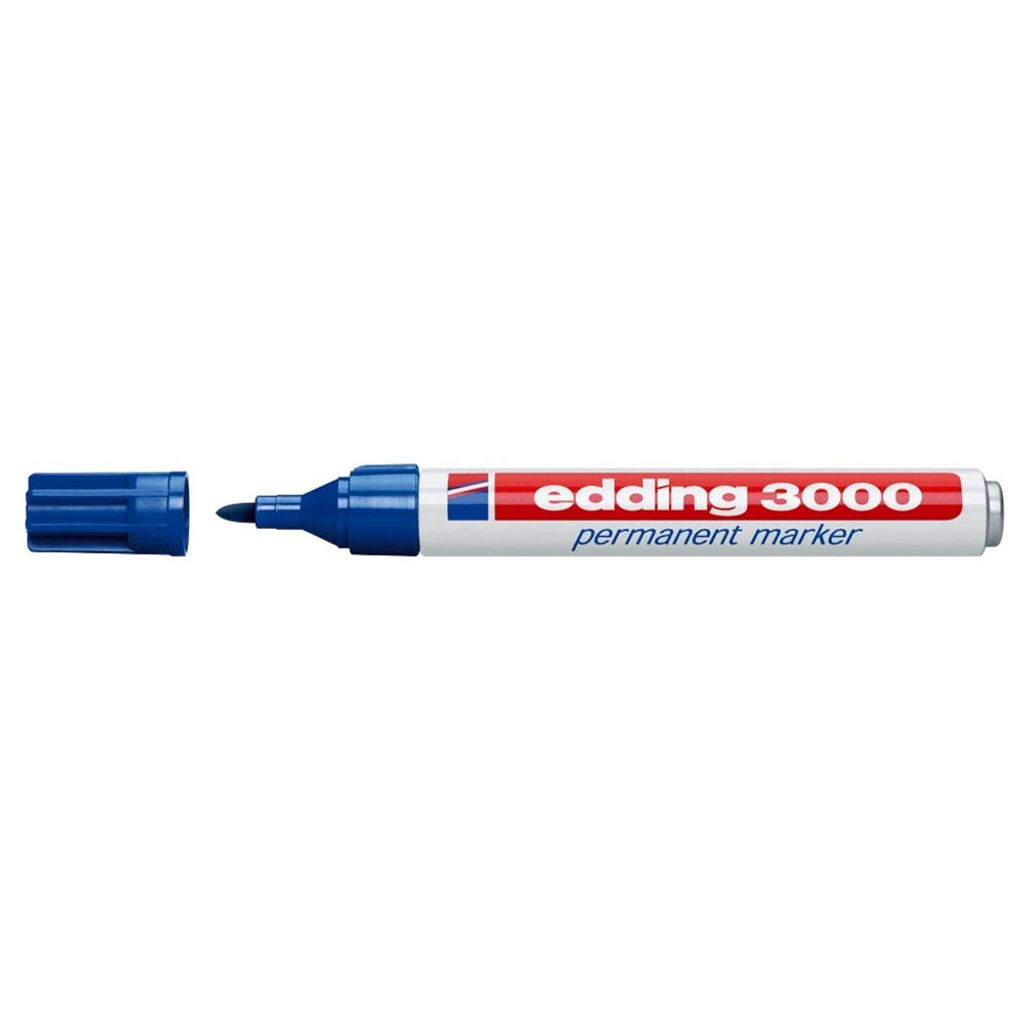 EDDING 3000 - Blau - Rundspitze - Blau - Rot - Weiß - Aluminium - 1,5 mm - 3 mm