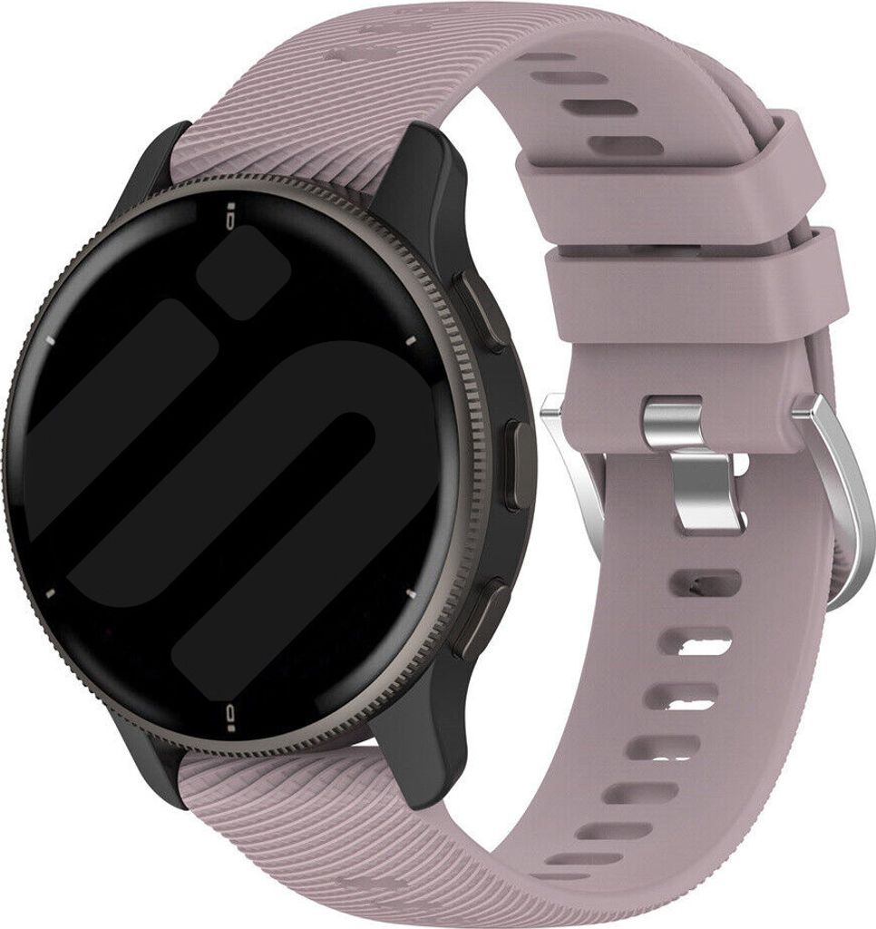 Strap-it Smartwatch-Silikonarmband – geeignet für Garmin Vivoactive 4 (45 mm) / Venu 2 / Venu 3 / Forerunner 255 / Forerunner 265 – violett