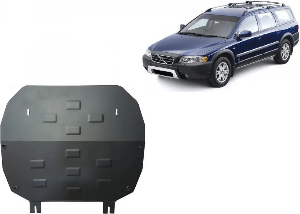 Protection anti-encastrement en acier pour moteur Volvo XC70 Cross Country