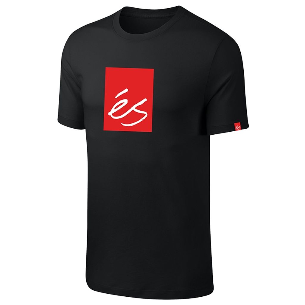 Es Main Block Kurzarm-t-shirt Schwarz S Mann Schwarz S