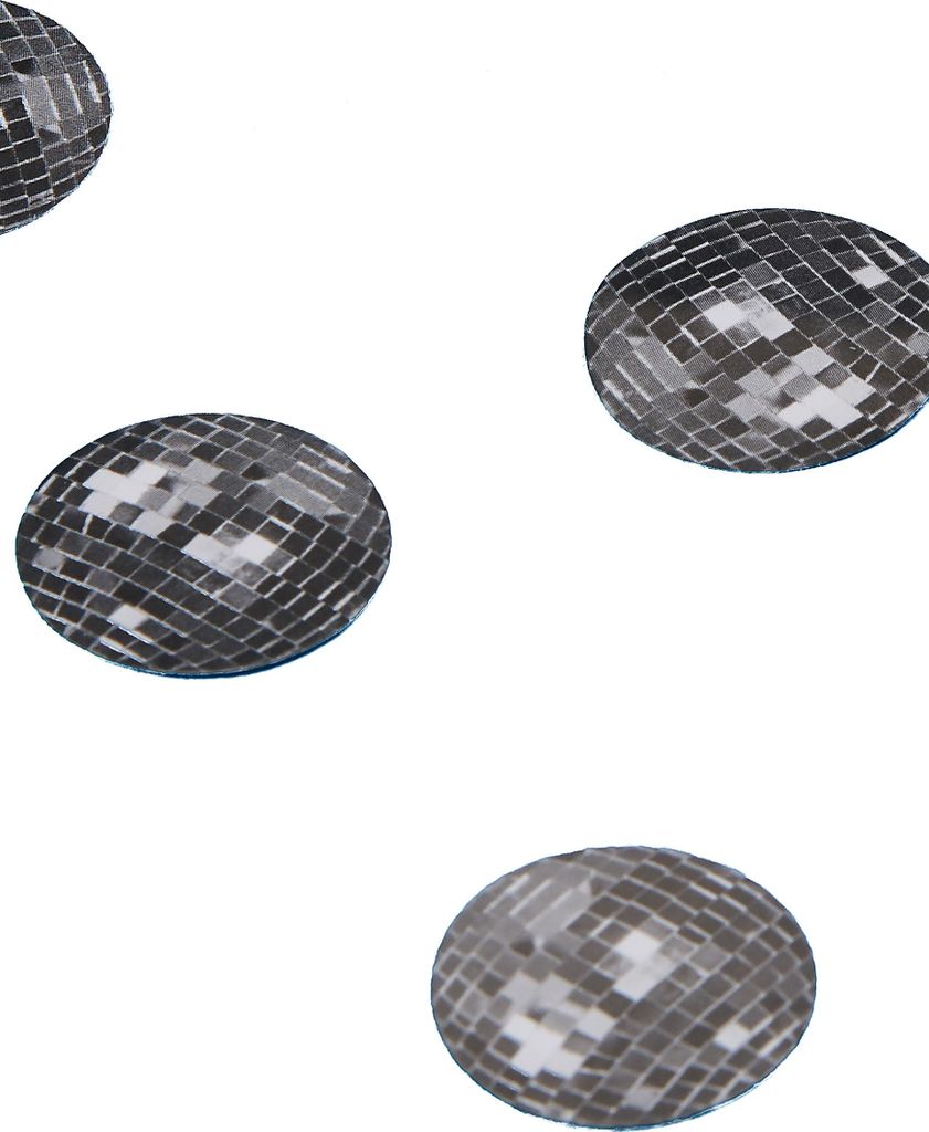 Discokugel Tisch-Konfetti 150 stück silber 18g - Einheitsgröße