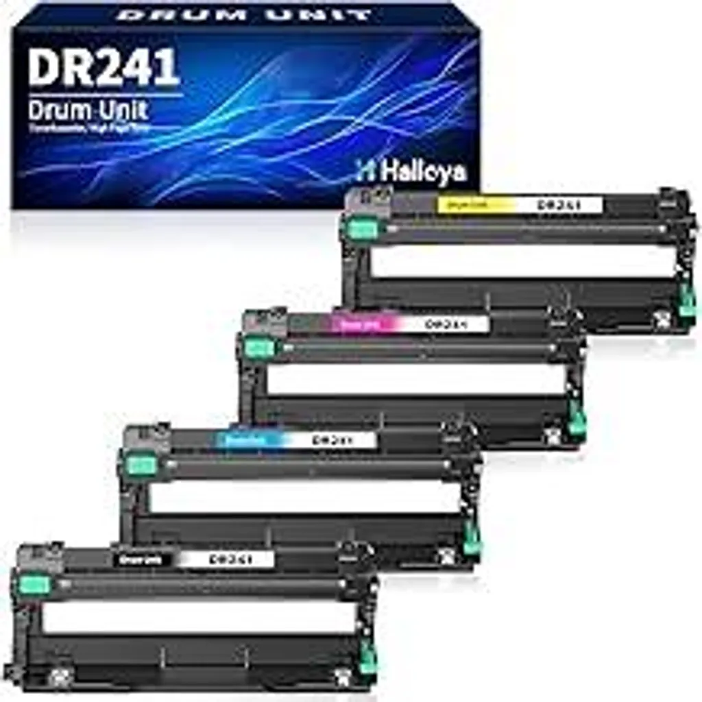 Halloya DR-241CL DR 241CL Unità tamburo Compatibile con Brother DR-241CL per Brother MFC 9332CDW Tamburo DCP 9022CDW MFC 9142CDN HL-3142CW HL-3152CDW HL-3150CDW HL-3140CW MFC-9332CDW (confezione da 4)