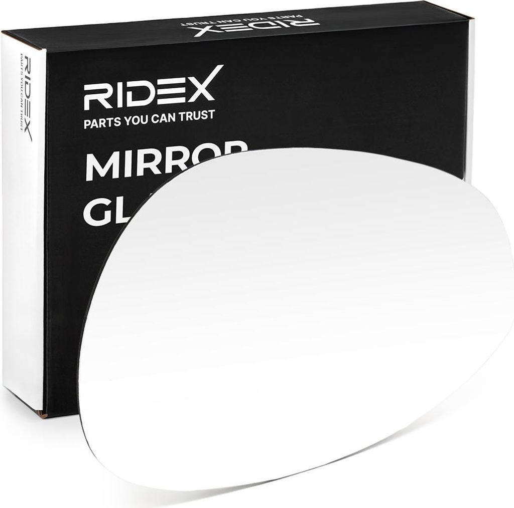 RIDEX Spiegelglas Außenspiegel Links für FIAT 500 (312) Konvex Unbeheizt 1914M0336