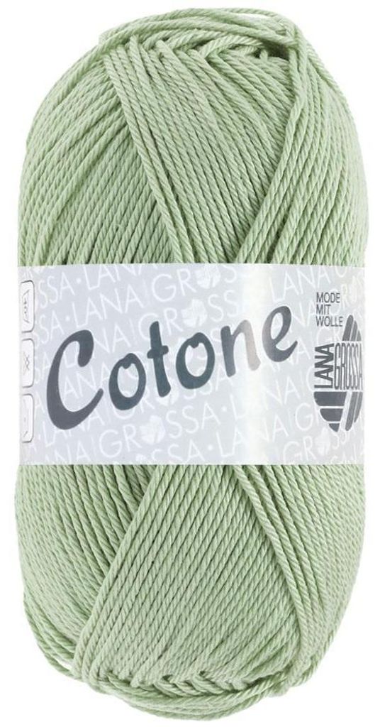 Lana Grossa Cotone 097 Graugrün 50g Produktbild 